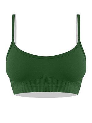 Top Basic Seamless Olive