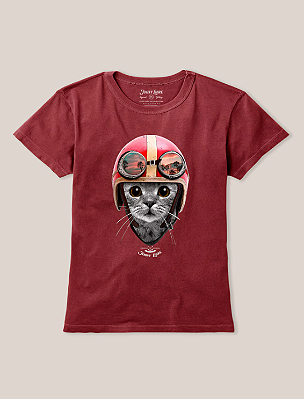 CAMISETA JOHNY LIBRE - MOTOGATO BABY LOOK