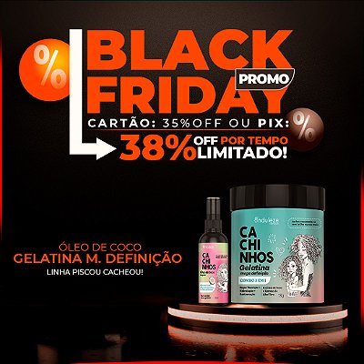 Óleo de Coco e Gelatina Mega Definição (500g) Piscou Cacheou!