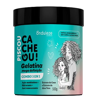 Gelatina Mega Definição (500g) Piscou Cacheou! - Onduleze Cosméticos