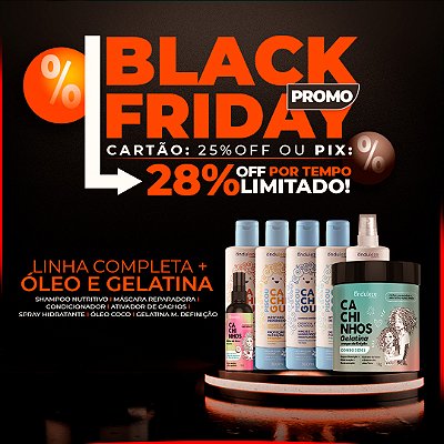 Linha Completa Piscou Cacheou! + Óleo de Coco + Gelatina Mega Definição (500g)