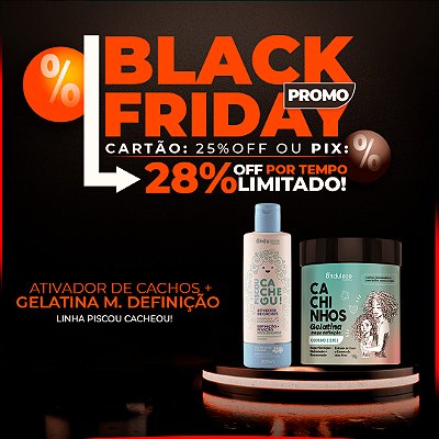 Combo Super Definição I Ativador de Cachos + Gelatina Mega Definição (500g) Piscou Cacheou!