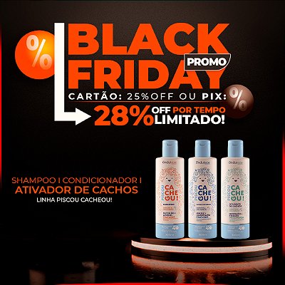Combo Limpeza, Maciez e Definição I Shampoo + Condicionador + Ativador de Cachos - Piscou Cacheou!