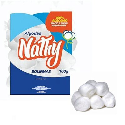 ALGODAO HIDROFILO BOLA 100G NATHALYA