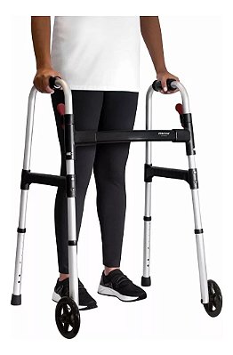 ANDADOR ALUMÍNIO COM 2 RODAS DESMONTAVEL MERCUR