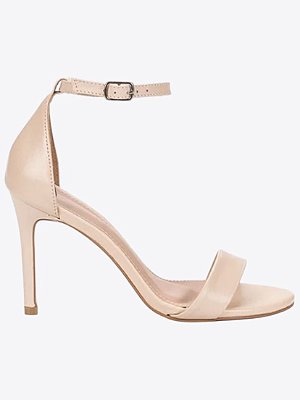 Sandália Gisele em couro nude