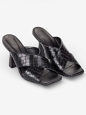 Tamanco bottega croco