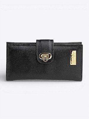 Carteira couro Preto