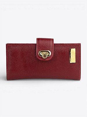 Carteira couro Vermelho
