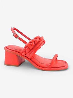 Sandália trançada melancia