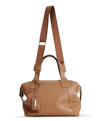 Bolsa Jade couro caramelo