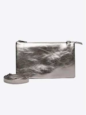 Bolsa Ava P couro ônix