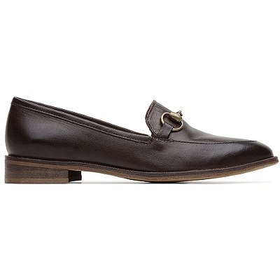 Mocassim Brixton couro café