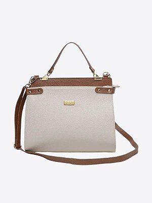 Bolsa Bicolor G off white