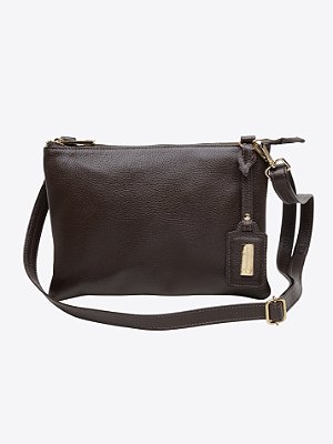 Bolsa Ava M couro café