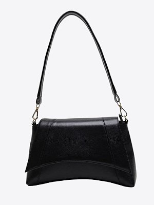 Bolsa estruturada curva preta
