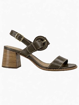 Sandália fivela verde oliva