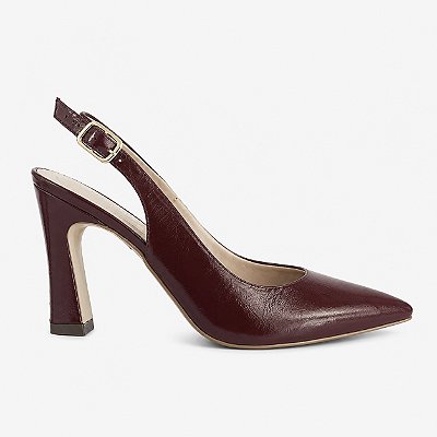 Scarpin chanel verniz bordô