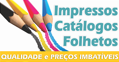 Impressos Catálogos Folhetos Cards Flyers