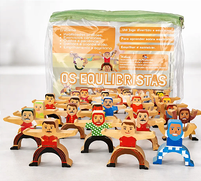 Brinquedo Educativo Jogo De Equilíbrio Bonecos Os Equilibristas