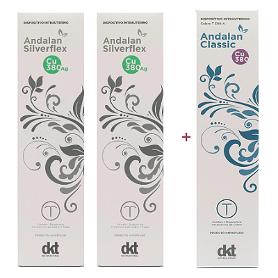 Compre 2 Andalan Silverflex Ganhe 1 Andalan Classic T Cobre