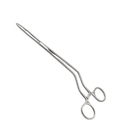 Pinça Cheron 24 cm Para Assepsia e Curativo Uterino