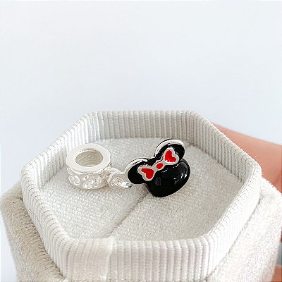 Berloque chapéu minnie banhado a prata