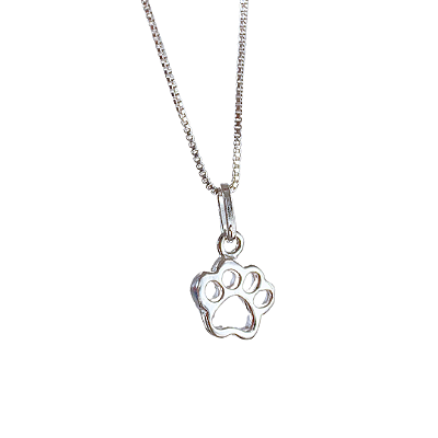 Pingente avulso mini patinha prata 925