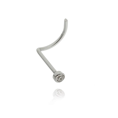 Piercing nariz ponto de luz em prata 925