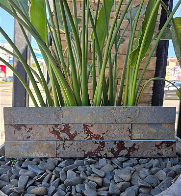 Filete Ardósia Ferrugem telado 15x50 cm R$160,00m²