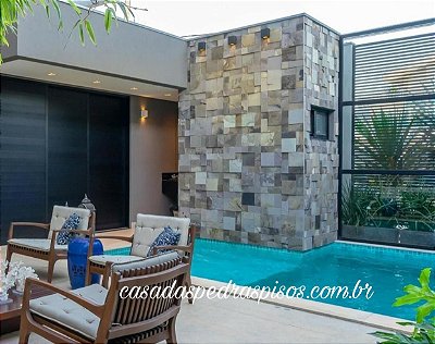 Basalto Cinza Vulcano 3 Tamanhos: 10 x 10, 10 x 20 e 20 x 20 cm - R$ 225,00 m²