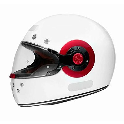 Capacete Retro Jet Pearl White