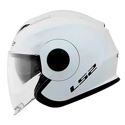 Capacete Ls2 Of570 Verso Mono White