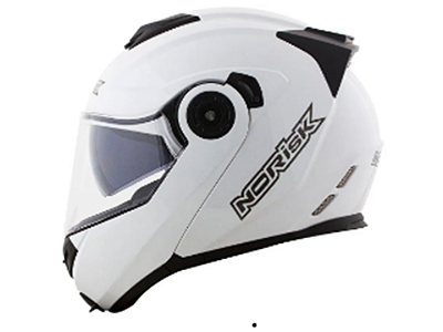 CAPACETE NORISK ROUTE FF345 MONOCOLOR BRANCO