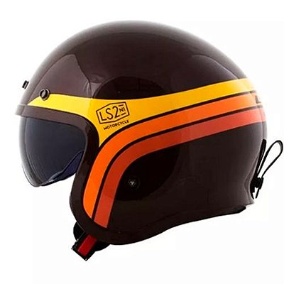 Capacete Ls2 Spitfire OF599 Sunrise Brown
