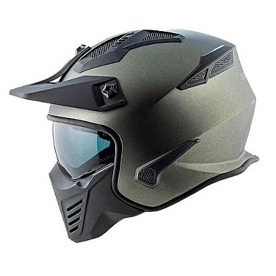 Capacete Norisk Darth Monocolor Matt Titanium