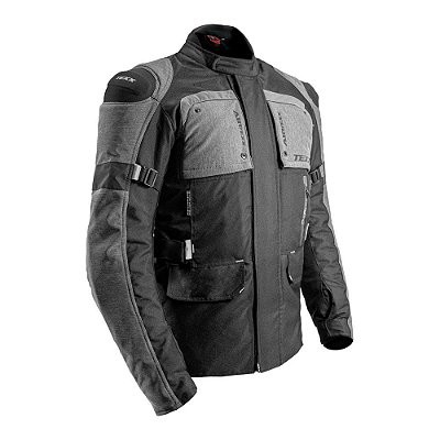 Jaqueta Texx Armor Masculina Preta e Cinza