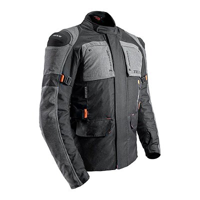 Jaqueta Texx Armor Masculina Preta/Cinza/Laranja