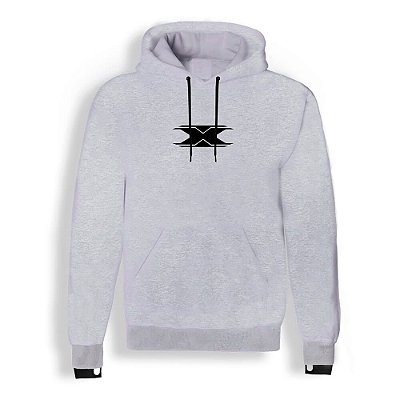 Moletom Texx Racing Cinza Mescla E Preto