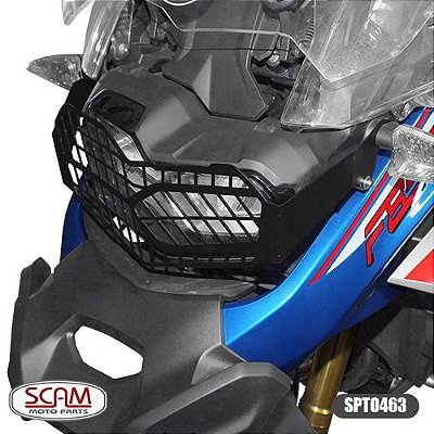 Protetor Farol Aço Carbono Bmw F850gs Adventure 2018+