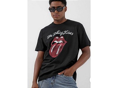 Camiseta Logo Banda The Rolling Stones