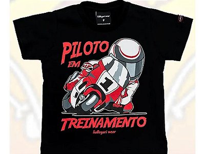 Camiseta Infantil Piloto em Treinamento
