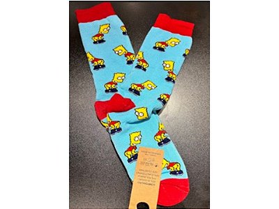 Meia Divertida Bart Simpson