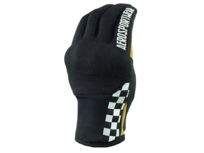 Luva Mociclista Asw 365  Proteção Moto Cor Preto Branco Marrom