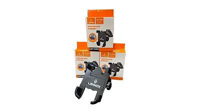Suporte Veicular moto bicicleta bike Lehmox LEY‑2258 – 360° Metal, Ajustável, Fixação Segura p/ Celular