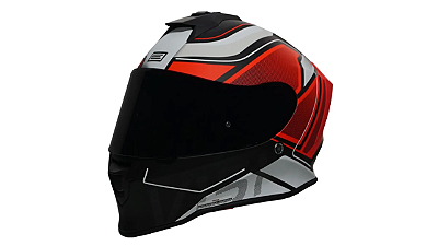 Capacete Origine Dinamo Galaxi Fluo Red Black Gloss