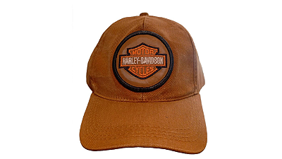 Boné Harley-Davidson Marrom Patch Circular Bordado