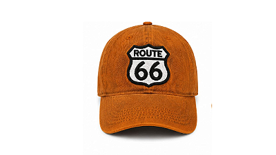 Boné Route 66 Vintage Laranja – Aba Curva