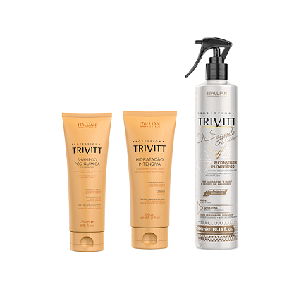 Kit Reconstrução Trivitt O Segredo do Cabeleireiro - 3 ítens