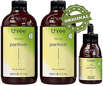 Kit Pantovin Shampoo Mascara Tonico - 3 ítens